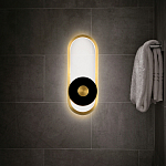 Бра с овальной рамой цвета латунь Midnight Orbit варинант исполнения - 5 | Loft Concept в Самаре