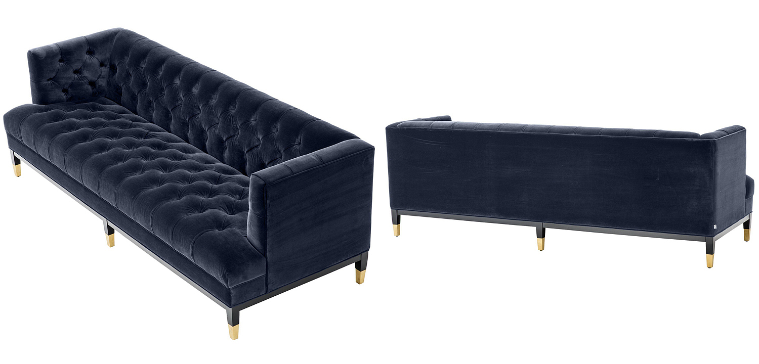 Диван Eichholtz Sofa Castelle midnight blue Диван Eichholtz Sofa Castelle midnight blue - Loft-Concept в Самаре