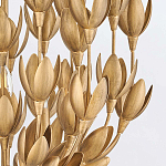 Люстра золотого цвета из множества металлических лепестков в форме тюльпанов Hinkley варинант исполнения - 7 | Loft Concept в Самаре