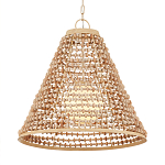Подвесной светильник в форме колокола из деревянных бусин Wooden Beads варинант исполнения - 3 | Loft Concept в Самаре