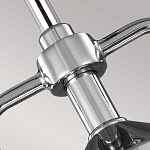 Подвесной светильник цвета хром с рифленым стеклянным цилиндрическим плафоном в современном стиле Feiss варинант исполнения - 4 | Loft Concept в Самаре