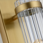 Бра вертикальное с рифленым стеклянным плафоном и прямоугольным основанием Quintiesse варинант исполнения - 4 | Loft Concept в Самаре