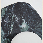 Бра с каменным основанием и плафоном из стекла Amazon Green Shaw Marble Lighting варинант исполнения - 1 | Loft Concept в Самаре