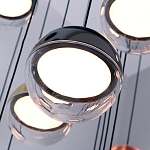 Люстра каскадная с черным круглым основанием 27 подвесов Celestial Waltz варинант исполнения - 4 | Loft Concept в Самаре