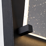 Настенный фонарь уличный прямоугольный черного цвета со стеклом с пузырьками Eurofase варинант исполнения - 3 | Loft Concept в Самаре