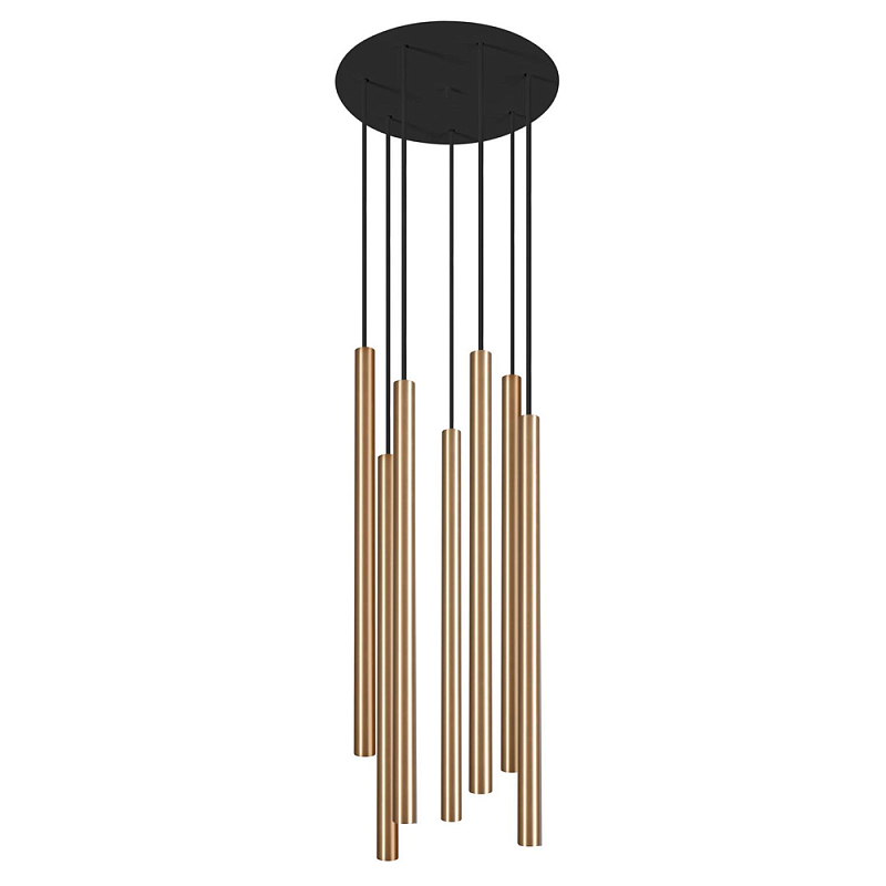 Светильник Trumpet Disk Gold 7 плафонов Золотой Светильник Trumpet Disk Gold 7 плафонов Золотой в Самаре | Loft Concept