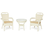 Комплект террасный из ротанга Eloise белый варинант исполнения - 1 | Loft Concept в Самаре