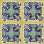 Плитка дизайнерская с узором Экипаж варинант исполнения - 2 | Loft Concept в Самаре