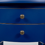 Синяя тумба на фигурных ножках Shelby варинант исполнения - 3 | Loft Concept в Самаре