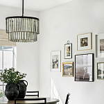 Люстра круглая с подвесками из натурального перламутра Nacre варинант исполнения - 3 | Loft Concept в Самаре