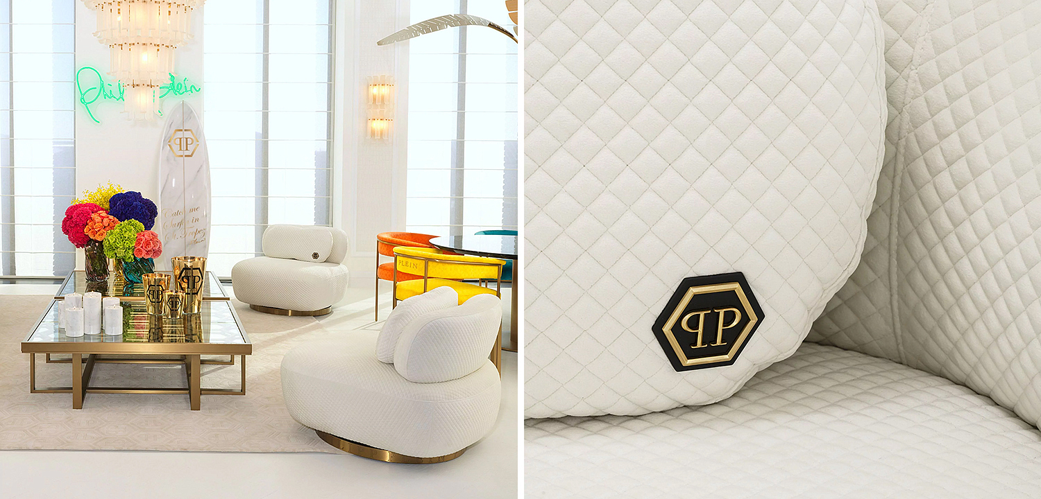 Кресло Philipp Plein Chair Signature White Кресло Philipp Plein Chair Signature White - Loft-Concept в Самаре