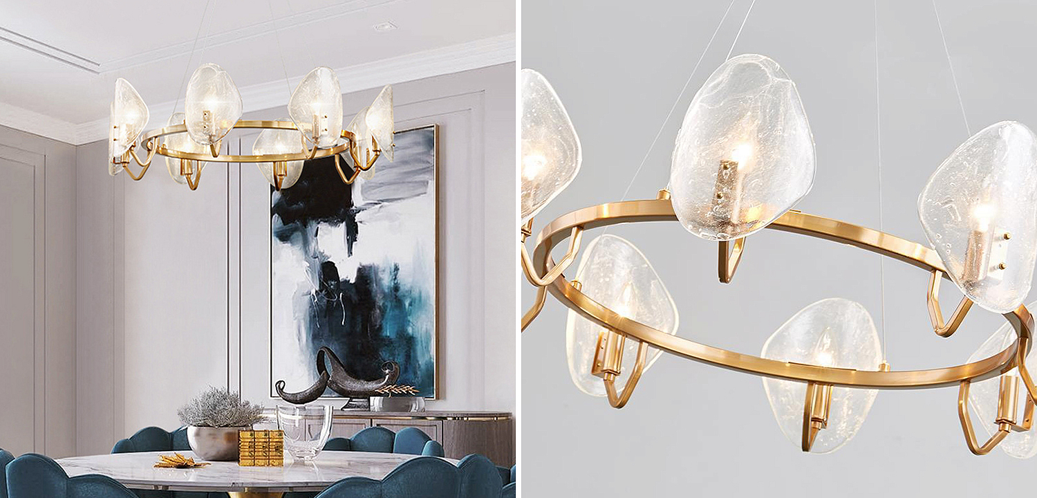 Люстра Nazaire Glass Chandelier Люстра Nazaire Glass Chandelier - Loft-Concept в Самаре