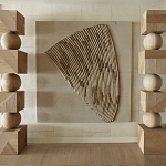 Декор настенный в Эко стиле рафия Malibu wall panel варинант исполнения - 2 | Loft Concept в Самаре