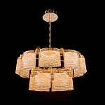 Люстра двухъярусная с текстурными овальными абажурами Splendor Palace Style варинант исполнения - 1 | Loft Concept в Самаре