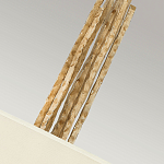 Люстра подвесная с широким белым текстильным абажуром и вертикальными декоративными элементами Hinkley варинант исполнения - 5 | Loft Concept в Самаре