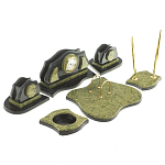 Настольный письменный набор из змеевика из 7-ми элементов Successful Leader варинант исполнения - 2 | Loft Concept в Самаре