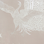 Обои ручная роспись в стиле Арт-деко Whistler Peacocks Special Colourway on Almost Mauve dyed silk варинант исполнения - 2 | Loft Concept в Самаре