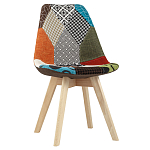 Стул с обивкой в стиле пэчворк Arvika варинант исполнения - 1 | Loft Concept в Самаре