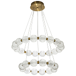 Светодиодная двухъярусная кольцевая люстра Crystal Globule Chandelier варинант исполнения - 2 | Loft Concept в Самаре