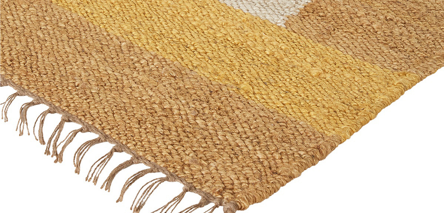 Ковер с бахромой Carpet Yellow 100% джут Ковер с бахромой Carpet Yellow 100% джут - Loft-Concept в Самаре