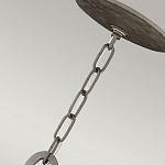 Люстра подвесная с широким белым текстильным абажуром и вертикальными декоративными элементами Hinkley варинант исполнения - 7 | Loft Concept в Самаре