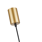 Подвесной светильник с сетчатым металлическим плафоном цилиндрической формы золотой Metal Mesh варинант исполнения - 5 | Loft Concept в Самаре