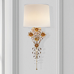 Бра с цветочным основанием и тканевым абажуром Tugella Flower Lamp варинант исполнения - 2 | Loft Concept в Самаре