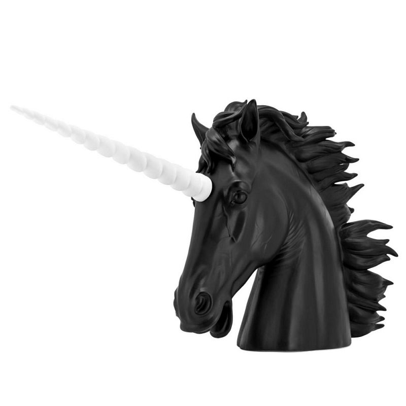 Статуэтка Unicorn Head Bisc. Белый Черный Статуэтка Unicorn Head Bisc. Белый Черный в Самаре | Loft Concept