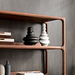 Стеллаж в гостиную для книг Moon Walnut Furniture варинант исполнения - 6 | Loft Concept в Самаре