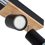 Потолочный светильник черный GAVIN WOOD варинант исполнения - 2 | Loft Concept в Самаре