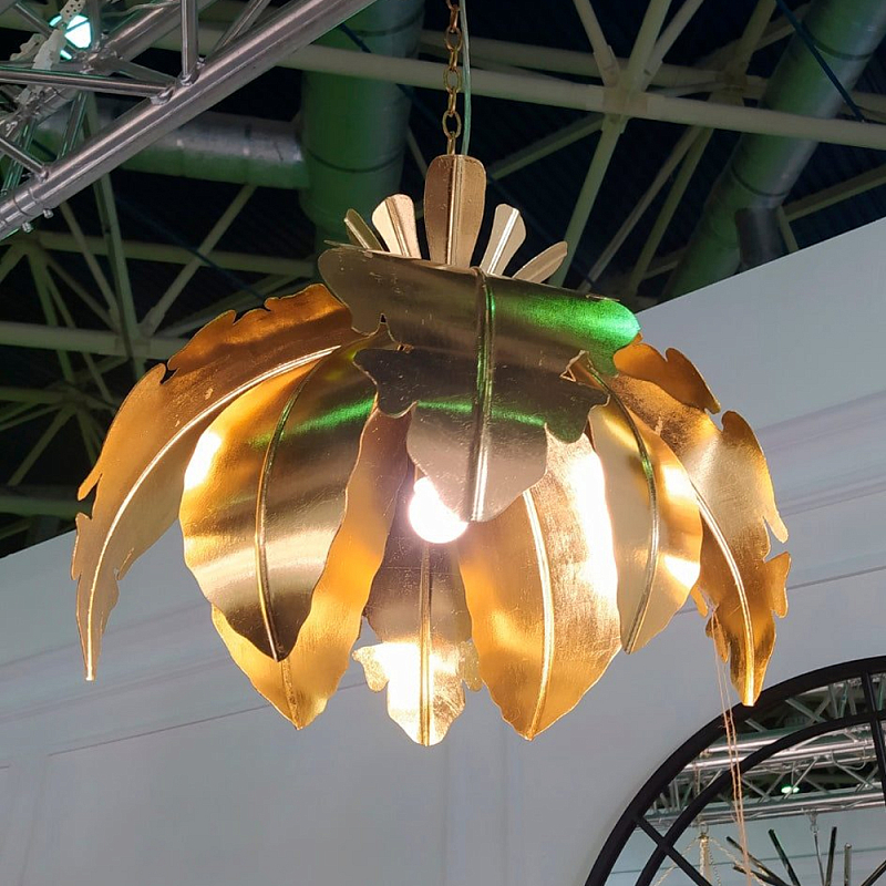 Подвесной светильник Tropical Leaves Hanging lamp Золотой Подвесной светильник Tropical Leaves Hanging lamp Золотой в Самаре | Loft Concept