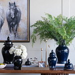 Ваза с крышкой однотонная Высота 31 см Chinoiserie Ceramics варинант исполнения - 3 | Loft Concept в Самаре