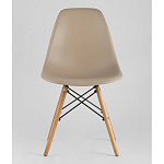 Пластиковый стул на ножках из массива бука Eames Beige варинант исполнения - 4 | Loft Concept в Самаре
