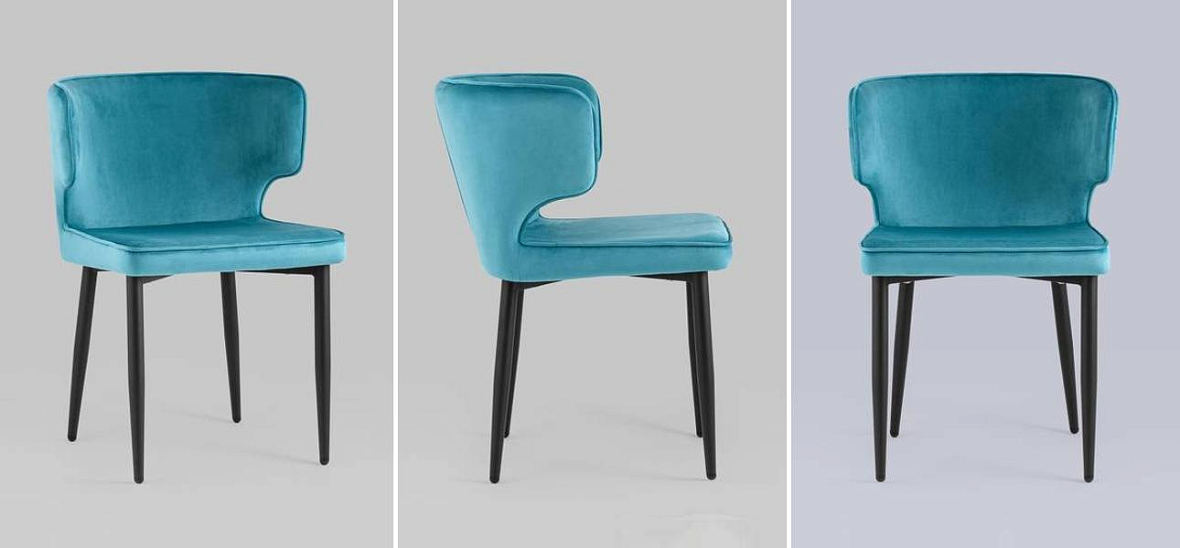Стул Mateo Chair Бирюзовый Велюр Стул Mateo Chair Бирюзовый Велюр - Loft-Concept в Самаре