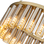 Люстра со стеклянными цилиндрическими плафонами Luminous Cylinders Amber Round варинант исполнения - 5 | Loft Concept в Самаре