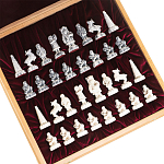 Шахматы Северные народы в ларце из натурального бука Decorative Thematic Chess варинант исполнения - 6 | Loft Concept в Самаре