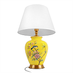 Настольная лампа желтая с изображением птиц Slip Away варинант исполнения - 9 | Loft Concept в Самаре