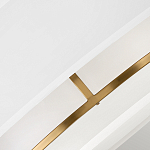 Потолочный светильник с двухслойным белым текстильным абажуром Hinkley варинант исполнения - 5 | Loft Concept в Самаре