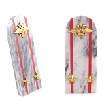 Сувенир Погон МВД из натурального камня мрамор Souvenir Epaulets варинант исполнения - 6 | Loft Concept в Самаре