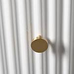 Тумбочка белая круглая с мраморной столешницей Thoroughbass варинант исполнения - 2 | Loft Concept в Самаре