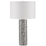 Настольная лампа с узором вдоль колоннообразного основания Scenic Surface варинант исполнения - 3 | Loft Concept в Самаре