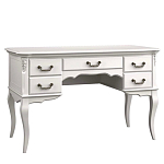 Стол рабочий белый из массива бука с 5-ю ящиками White Provence варинант исполнения - 1 | Loft Concept в Самаре