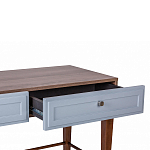 Стол письменный из массива бука с 2-мя ящиками серый Wenge Light варинант исполнения - 4 | Loft Concept в Самаре