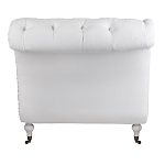 Кушетка белая с мягкой обивкой из велюра Michael Couch варинант исполнения - 3 | Loft Concept в Самаре