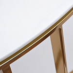 Консоль приставная полукруглая на основании золотого цвета Interior Accent варинант исполнения - 2 | Loft Concept в Самаре