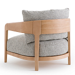 Кресло с каркасом из массива ясеня Deniaud Ash Grey Armchair варинант исполнения - 3 | Loft Concept в Самаре