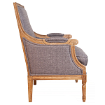 Кресло William Classical Armchair grey flax варинант исполнения - 1 | Loft Concept в Самаре