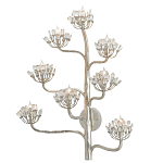 Бра серебряное в виде растения Silver Flower Glade варинант исполнения - 2 | Loft Concept в Самаре