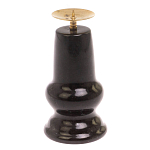 Подсвечник из натурального камня змеевик чёрного цвета Stone Candlestick варинант исполнения - 2 | Loft Concept в Самаре