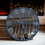 Часы настенные зеркальные с серебряным металлическим циферблатом Mirror Tower Clock варинант исполнения - 5 | Loft Concept в Самаре